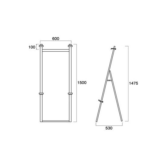 アルミフリーイーゼル A1～A0パネル 片面 (AFEZ600)
