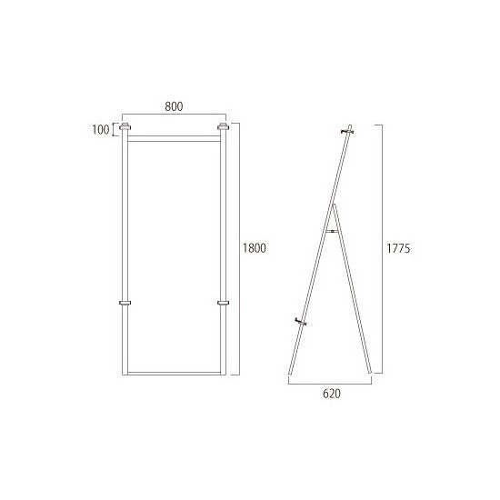 アルミフリーイーゼル A0、B0 片面 (AFEZ800)
