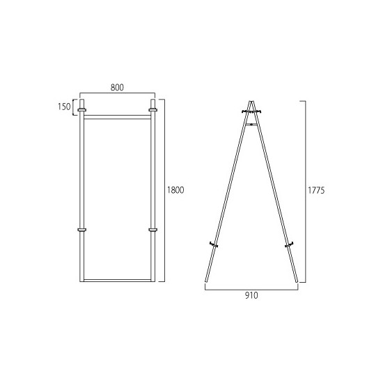 アルミフリーイーゼル A0、B0 両面 (AFEZ800R)