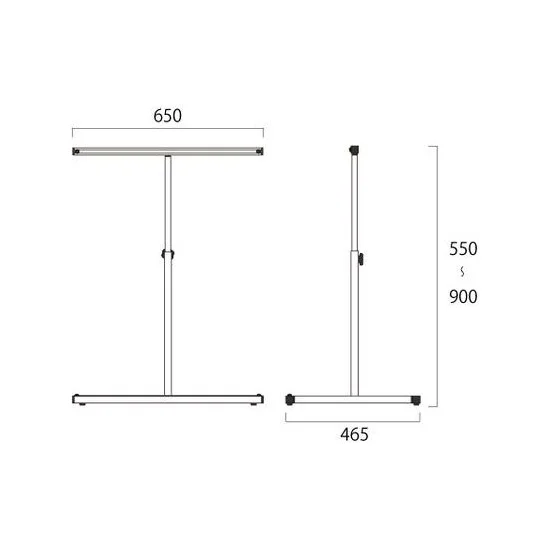 キャリースタンド看板 A1 シルバー (CASK-A1S)