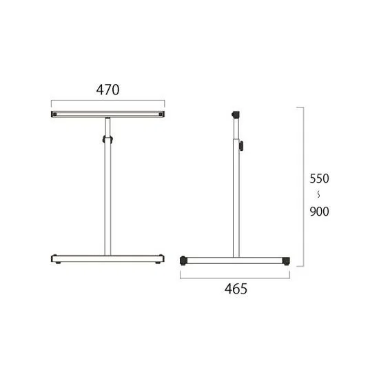 キャリースタンド看板 A2 シルバー (CASK-A2S)