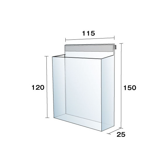 ■パンフレットケースケース寸法図