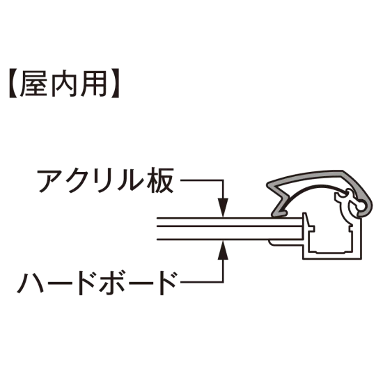 ■断面図：屋内用仕様