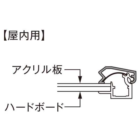 ■断面図：屋内用仕様