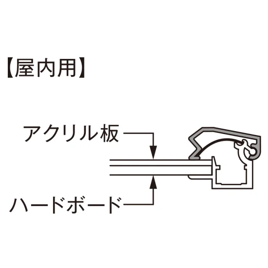 ■断面図：屋内用仕様