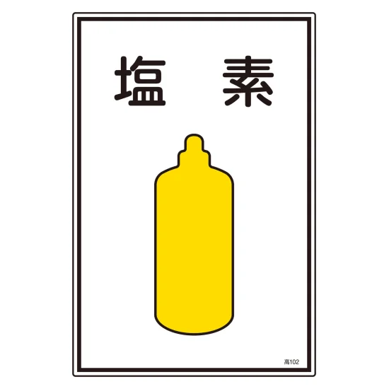 安全用品ストア: 高圧ガス標識 ガス名標識 (450×300mm) アセチレン