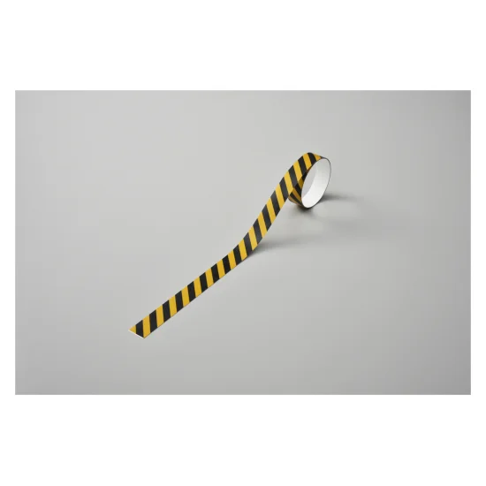 安全用品ストア: 反射トラ柄テープ 黄／黒 20mm幅×1m 10本1巻 (256304
