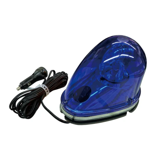 安全用品ストア: マグネット着脱式LED回転灯(流線型) DC12V/24V兼用 青