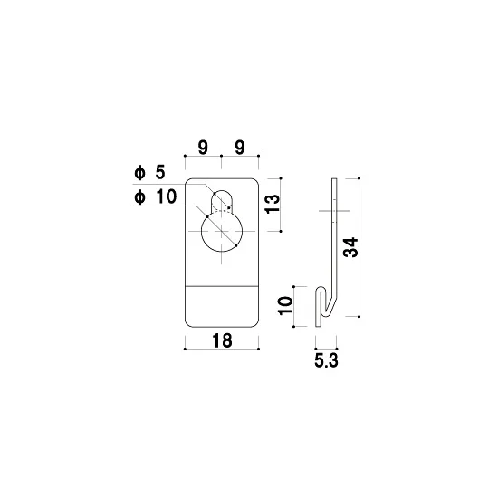 クイックロックバー用外向け吸盤付吊り具 (A1602***)