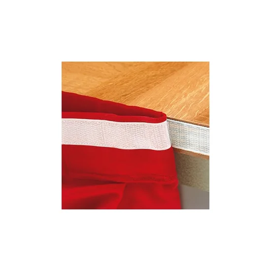 ステージスカート ポリ H200 ワインレッド (1mあたり) (52927WRD)