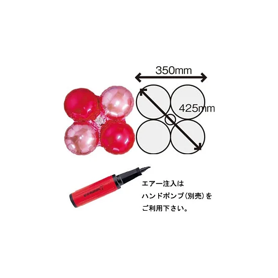 アーチ・タワー用 共通クラスターバルーン 赤×青×黄×緑 (10枚入) (51078-6*)