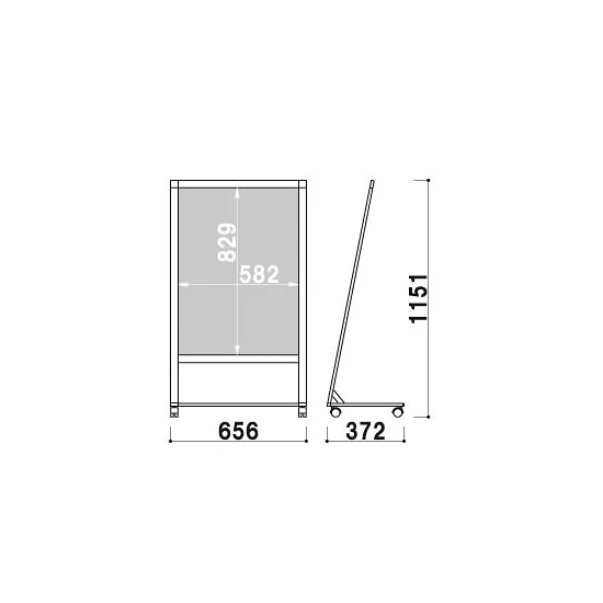 フロアーサイン ALS-81 (A1) ブラック (A1323BLK)