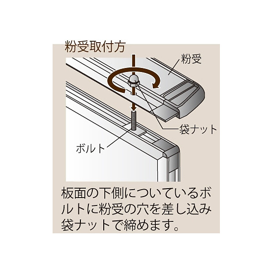 二ツ折ホワイトボード/ワンウェイ掲示板 (脚付) 両面 板面外寸W2400×H900 掲示板カラー:ライトブラウン (VHK308-705)