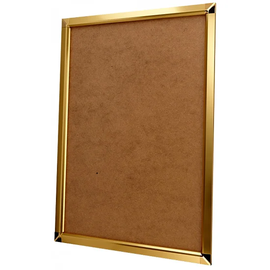 ポスターグリップ PG-32S A2サイズ 屋内用 角型 化研ゴールド ※吊り下げ金具・紐 別売