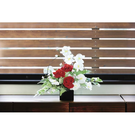 光触媒 人工観葉植物 造花 ホワイトモダン (高さ45cm) (921K90)