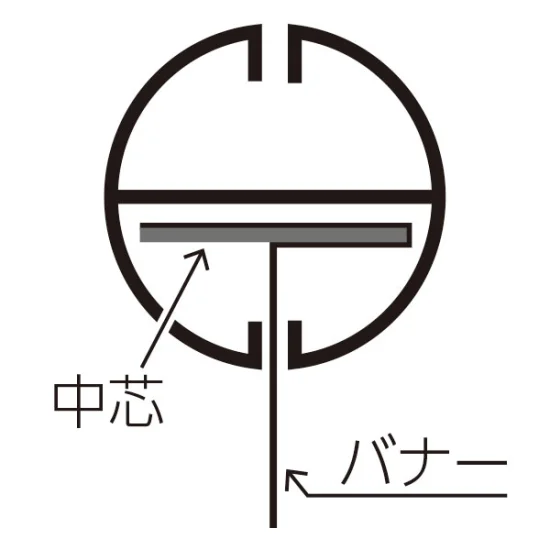 H型パイプMk-II W920 ブラック中芯付