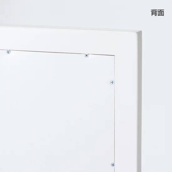 木製スリム立掛けミラー (鏡厚5mm) ホワイト