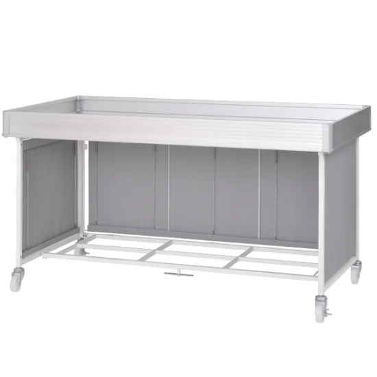 新折りたたみ平台ワゴンW1500グレー