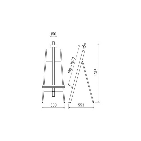 アルミイーゼル MS173 ライトブロンズ