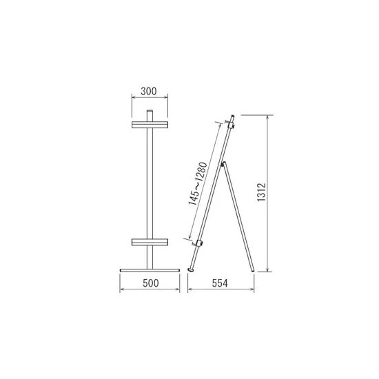アルミイーゼル MS185 ライトブロンズ (MS185LB)
