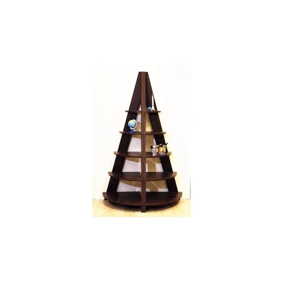 コーナーラック5段 ブラウン