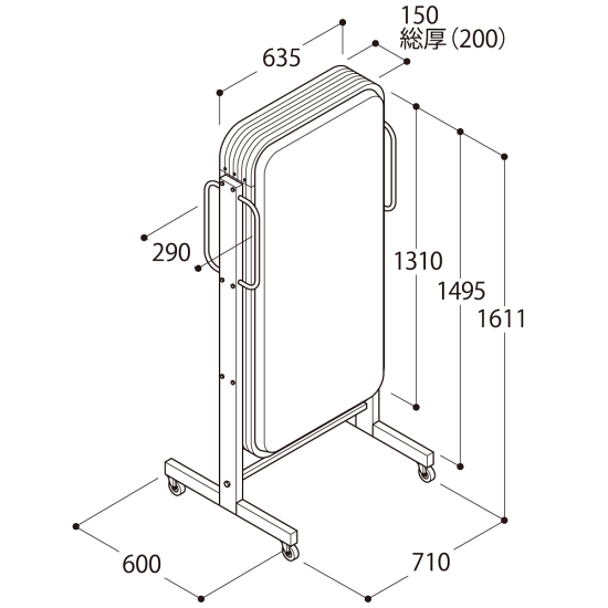 ■寸法図:ADO-400T-LED