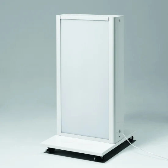 LED電飾スタンド FE467 屋外用 両面仕様 ホワイト  (FE467-W-45-93)