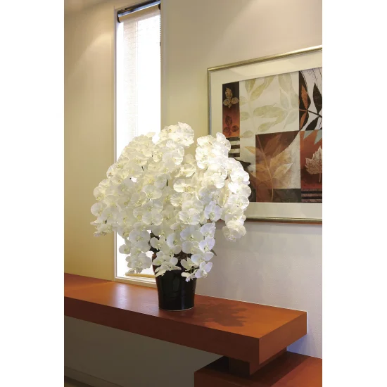 光触媒 人工観葉植物 造花 プレミアム胡蝶蘭10本立W (高さ90cm) (2046A350)