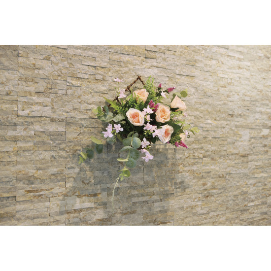 光触媒 人工観葉植物 造花 壁掛けカリナ (高さ35cm) (2276P70)