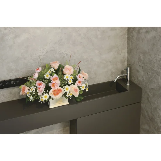 光触媒 人工観葉植物 造花 スモールデージー (高さ27cm) (2381R80)