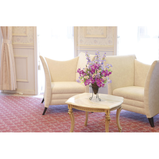 光触媒 人工観葉植物 造花 コチョウランスタンド (高さ59cm) (2397A85)