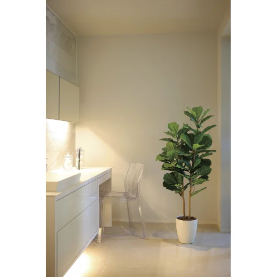 光触媒 人工観葉植物 造花 デザインカシワバゴム1.1 (高さ110cm) (2414A160)