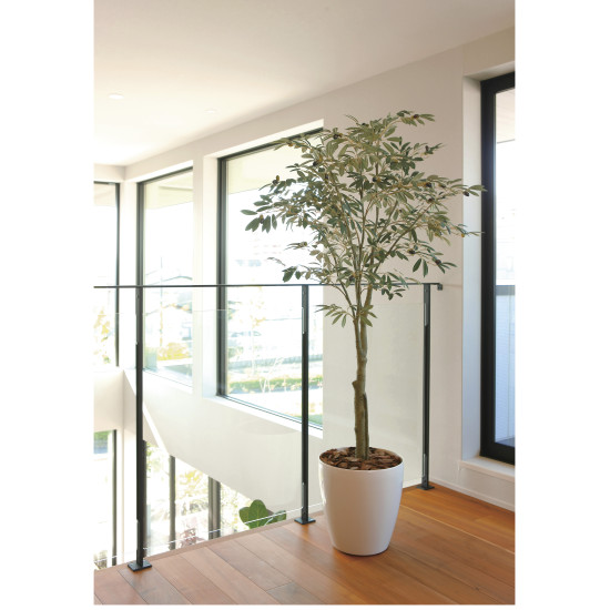 光触媒 人工観葉植物 造花 オリーブツリー1.7 (高さ170cm) (2426A310)