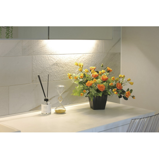 光触媒 人工観葉植物 造花 ツートンローズ (高さ36cm) (2475P85)
