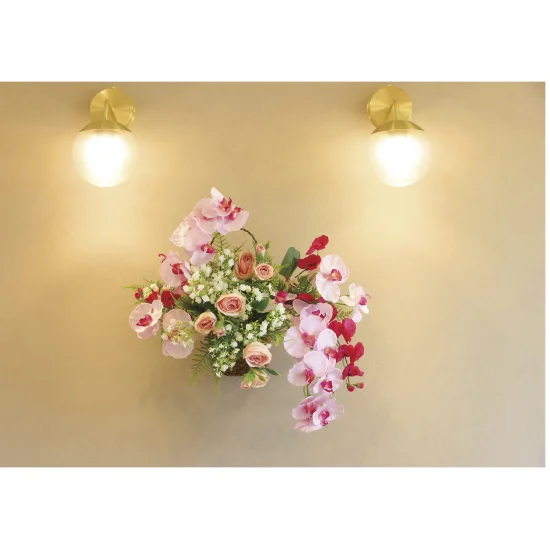 光触媒 人工観葉植物 造花 壁掛けエスファレノ (高さ50cm) (2553A140)