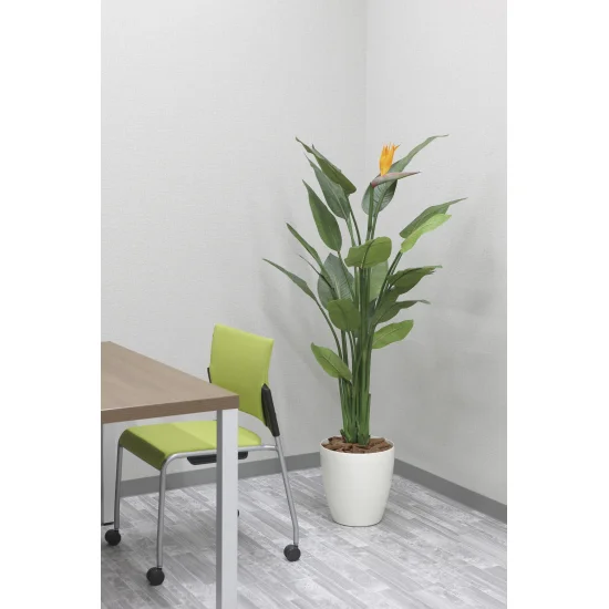 光触媒 人工観葉植物 造花 ストレチア花付1.5 (高さ150cm) (2565A500)