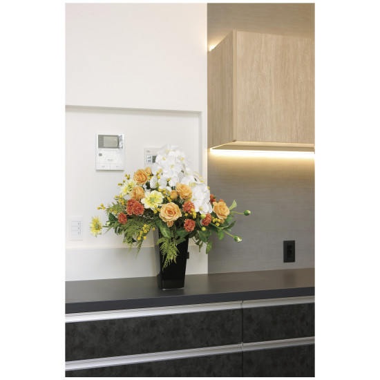 光触媒 人工観葉植物 造花 マウンテンスノー (高さ65cm) (2665A280)