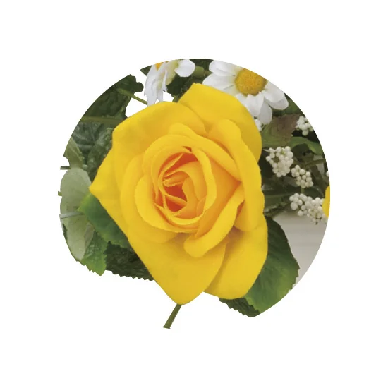 光触媒 人工観葉植物 造花 マーメイドローズ (高さ19cm) (340R45)