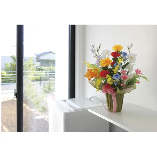 光触媒 人工観葉植物 造花 開運8色フラワー (高さ57cm) (47R70)
