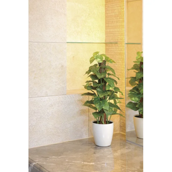 光触媒 人工観葉植物 造花 フレッシュポールポトス (高さ48cm) (382K60)