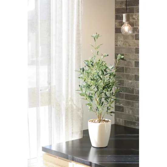 光触媒 人工観葉植物 造花 オリーブ90 (高さ90cm) (378P130)