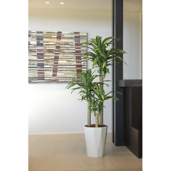 光触媒 人工観葉植物 造花 幸福の木 1.6 (高さ160cm) (400R400)