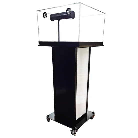 ■空気穴は2箇所、背面または側面に付いています。背面は黒色のアルミ複合板となっております。