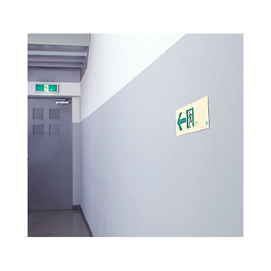 ■使用例／路誘導標識（蓄光）