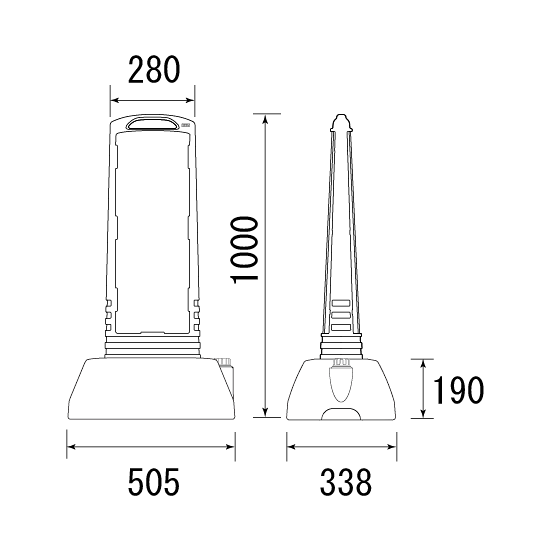 ■サインキューブスリム 図面