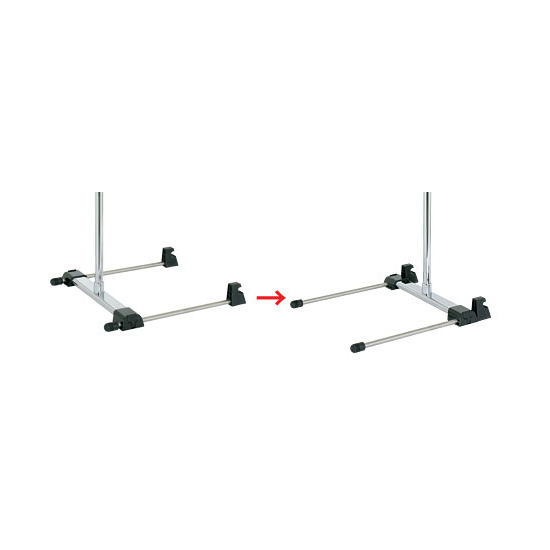 ●スライドベース・・・スライド脚を前後に移動できるためバナー前傾角度を調節できます。
