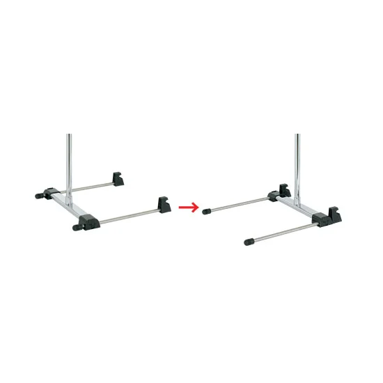 ●スライドベース・・・スライド脚を前後に移動できるためバナー前傾角度を調節できます。