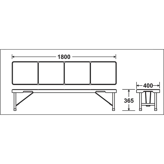 スタッキングブローベンチ1800 ブルー