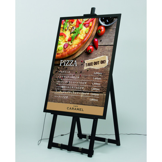 ■イーゼルセット時 ※写真はブラック･A1サイズです。