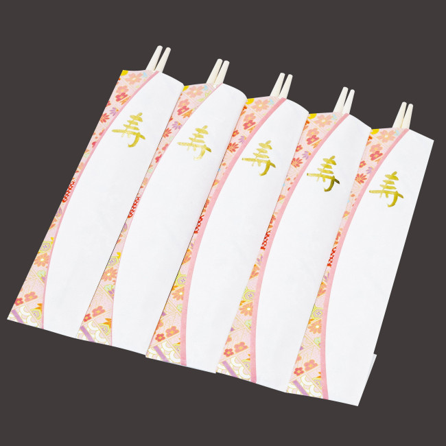 5膳入り（箸サイズ：約L24cm）※祝い箸（両細）が付いています。